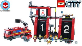 LEGO City 60414 Fire Station with Fire Truck - LEGO Speed Build Review