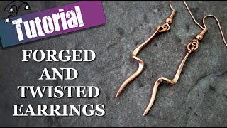 Forged and Twisted Earrings