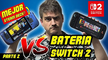 🔴 BATERIA NINTENDO SWITCH 2 VS Steam DECK LCD y OLED : Comparativa PARTE 2
