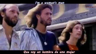Video thumbnail of "Bee Gees - Stayin' Alive [Lyrics y Subtitulos en Español] Video Official"