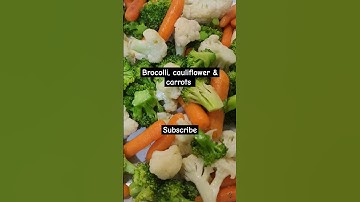 Easy way to cook Brocolli, cauliflower & carrots. #broccoli #cauliflower #carrot