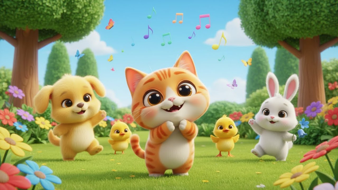 Baby Animals Peekaboo Song for Kids | Cute Animal Song, Fun Nursery Rhyme, Baby Songs & Kids Music 🐶