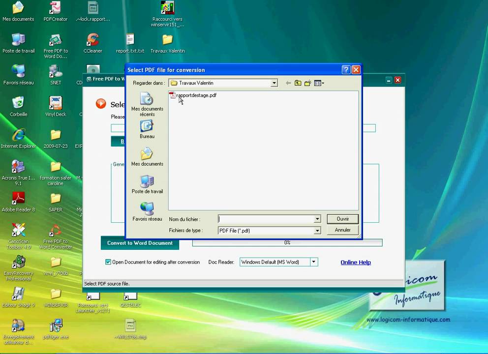 Tutoriel convertir fichier word en pdf et l inverse youtube