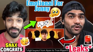 Shreeman On Jonny New TEAM🖤🔥Savage Reply W APEX* Rivalry🥶Snax ,Thugesh &amp; GodL Reaction Congrats🥳🙌🏻