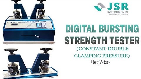 JSR- Digital Bursting Strength Tester With Double Clamping Constant Pressure | Paper & Board Testing