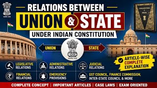 📚 Understanding Union-State Relations under the Indian Constitution 🇮🇳