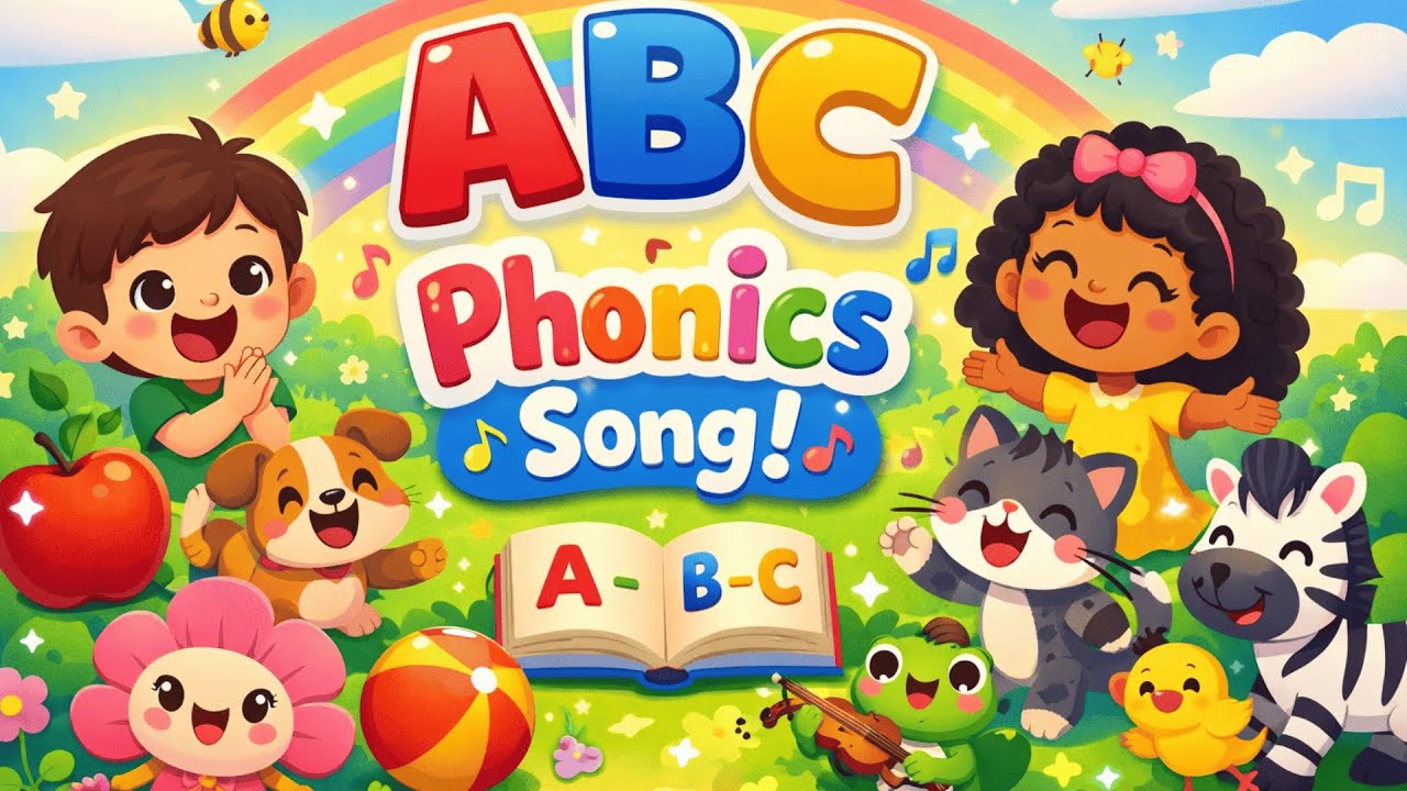 ABC Phonics Song for Kids 🎵 Learn Letter Sounds A–Z | Fun Alphabet Song ...