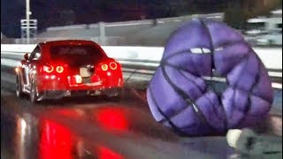 We found the fastest gtr in world! (with a parachute)