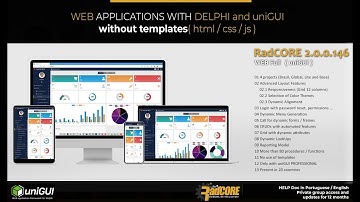 Projeto RadCORE 2.0.0.146 - Delphi + uniGUI( powered )