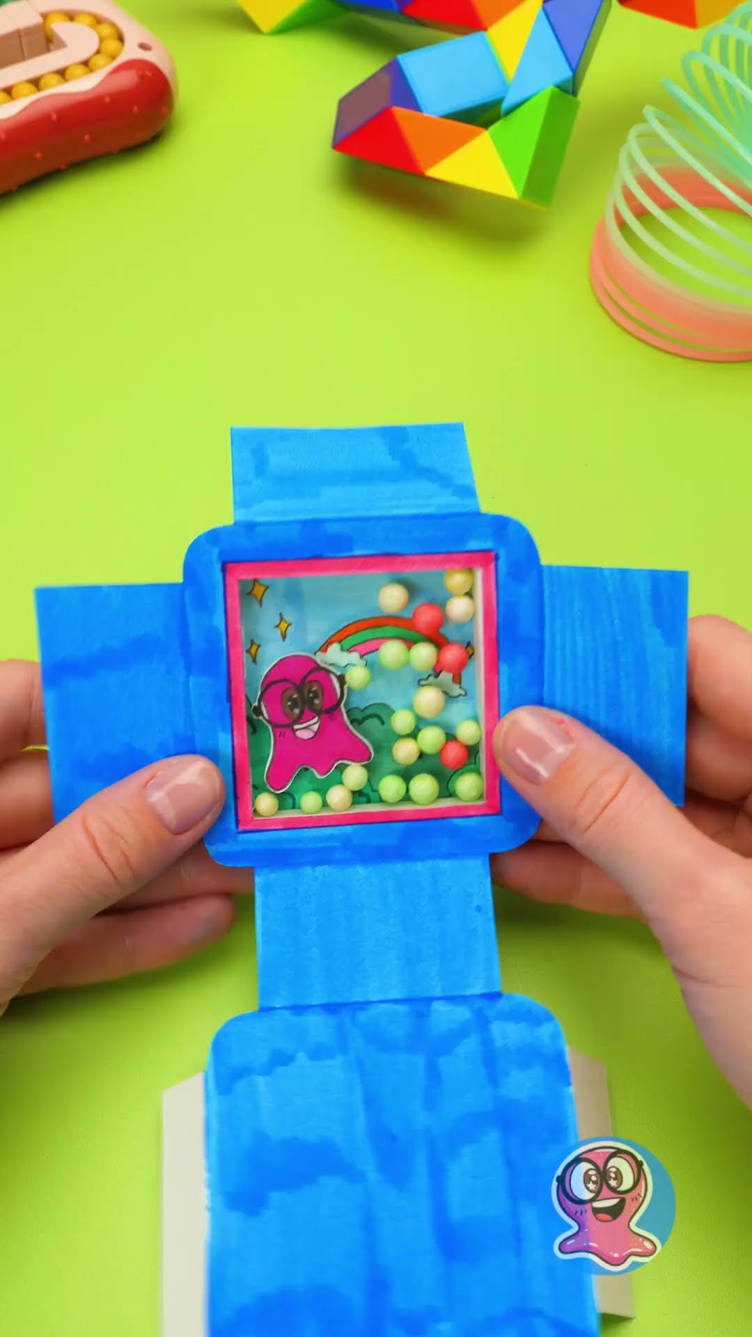 ¡Juego de arcade DIY de Slime Sam! ??️ Manualidades de papel divertidas #manualidades #DIY