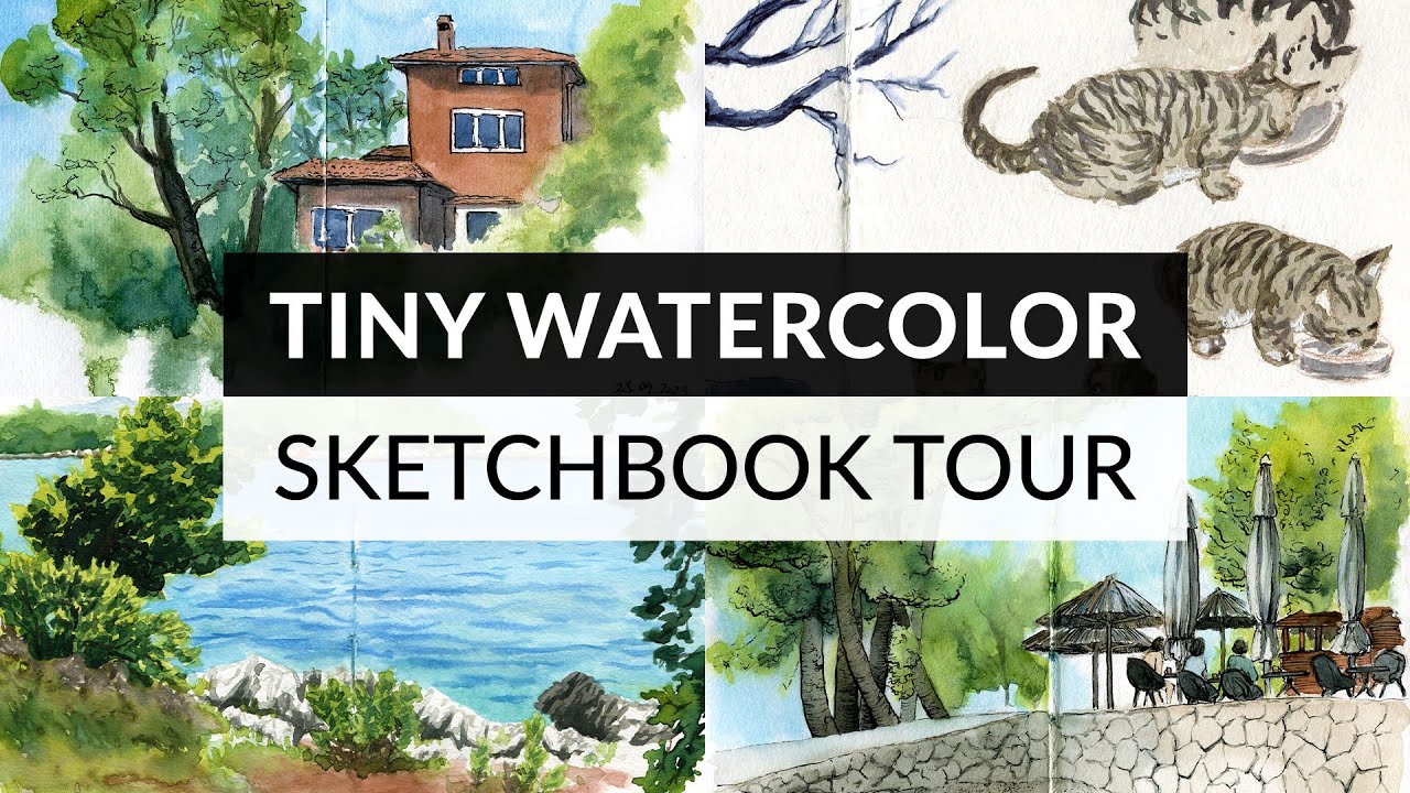 Watercolor Art Travel Kit & Sketchbook Tour 