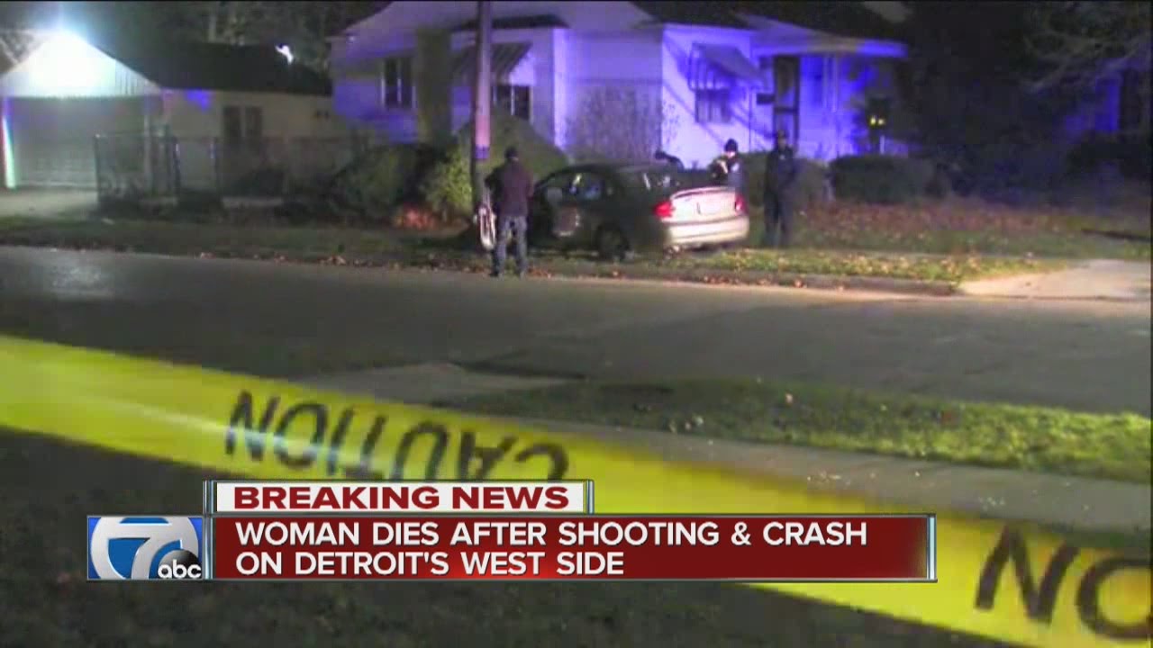 Woman dies after shooting and crash on Detroit's west side YouTube