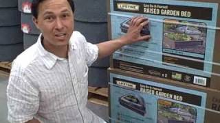 4x4 Square Foot Raised Bed Garden Kit With Green House Dome At Costco
