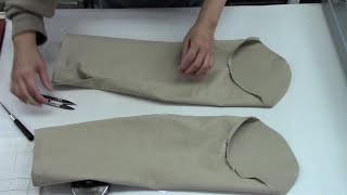 How to sew a jacket sleeve