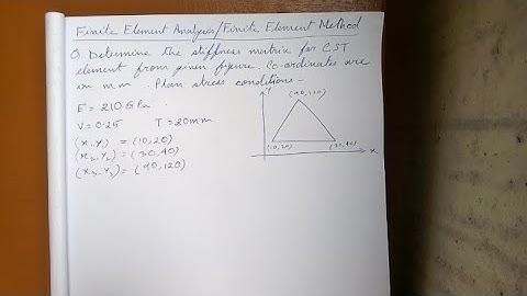 Finite Element Analysis/Finite Element Method-CST Method/Structural Engineering/PTU/M.Tech