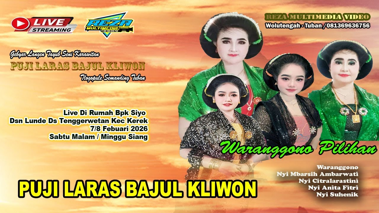 LIVE TAYUB DK LUNDE TENGGER KEREK PUJI LARAS BAJUL KLIWON 7 FEBUARI 2026