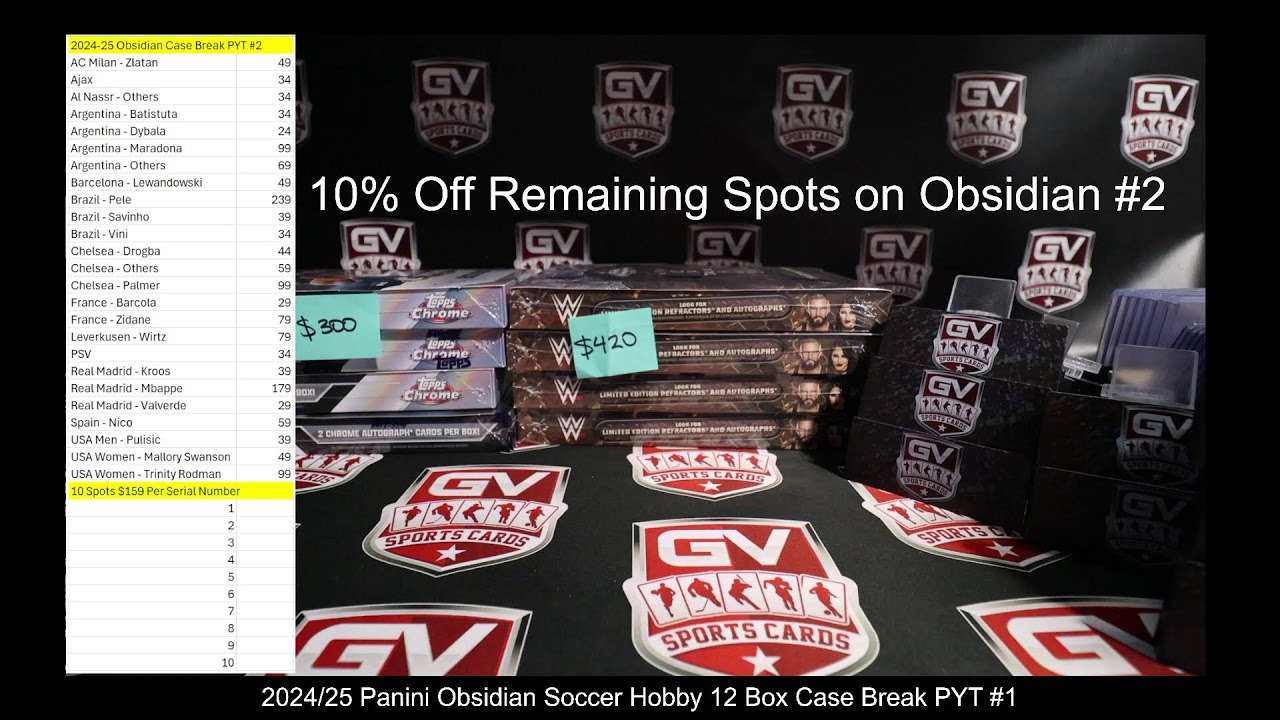 GV Sports Cards Live Box Soccer Breaks | #liveboxbreaks #groupbreaks #sportscards #boxbreak