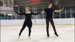 Jodie Russell & Aaron Freeman quickstep (Ice Dance) Compulsory Dance