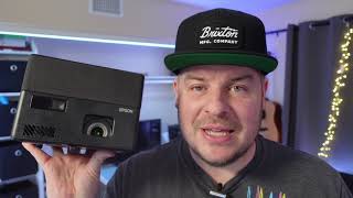 Best 1080P 150 inch Projector Under $1000 | Epson EpiqVision Mini EF12 Smart Laser Projector