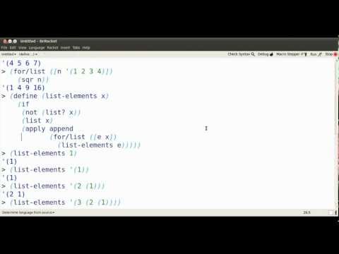 racket recursion video 2/4 --- for/list recursion