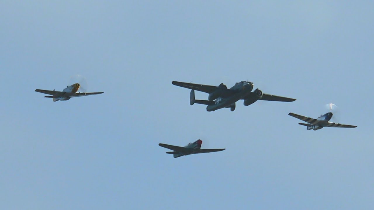 Warbirds in Review (B-25 Mitchell, 2x P-51 Mustang, P-40 Warhawk) 2025 Warbirds Over Monroe