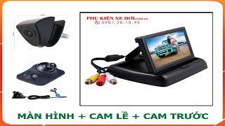 Hướng dẫn lắp đặt 2 camera trên 1 màn hình ô tô, lắp cam lề, lắp cam trước ô tô không phải khoan đục