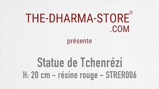 Vidéo: Statue de Tchenrézi (H. 20 cm - résine) Art du Népal
