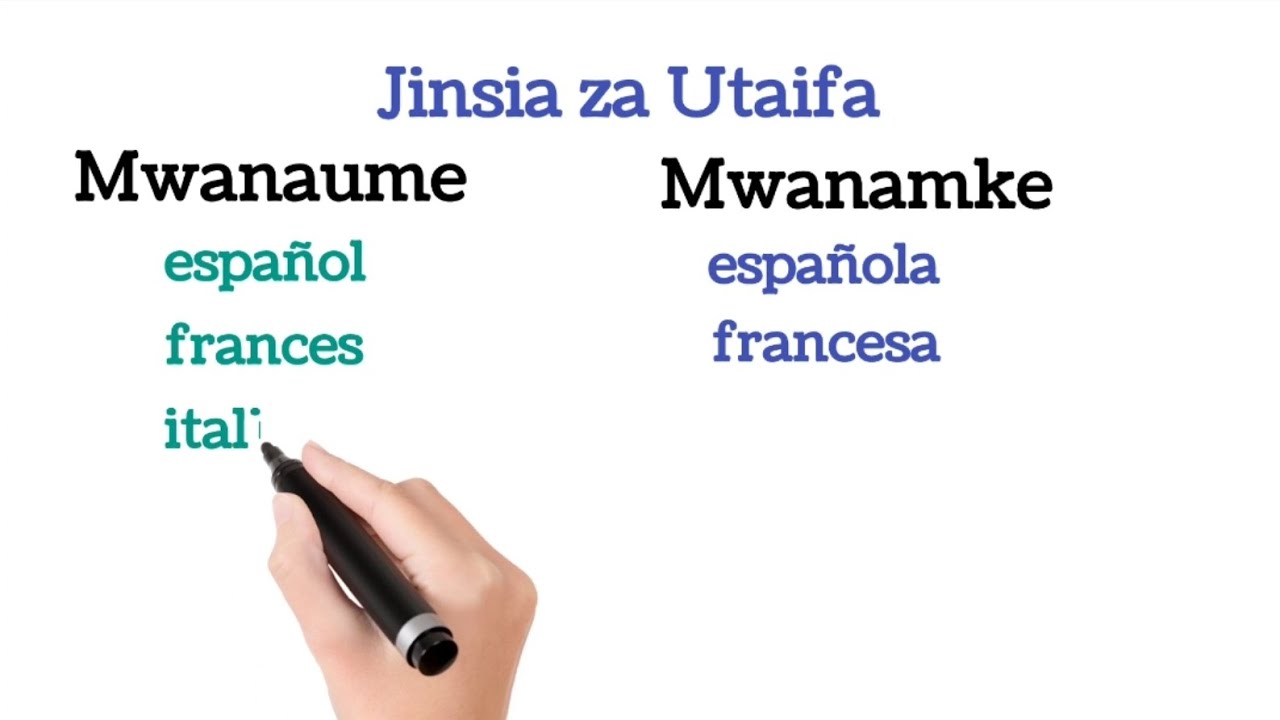 Jifunze Kihispania|Somo La Nne(b)|  MIMI NI MWAFRIKA