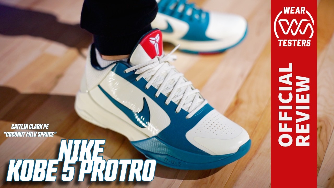 Nike Kobe 5 Protro X Caitlin Clark PE Coconut Milk Spruce - YouTube
