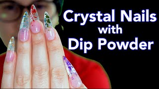 Watch Me Work, Crystal Clear in Dip Powder Nails. ENG