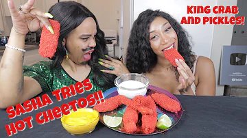 HOT CHEETO KING CRAB & PICKLES WITH SASHA FROM STEPHANDTASHA