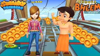 Subway Princess Runner & Chhota Bheem Run - Whose The Best??? Android/iOS Gameplay HD screenshot 3