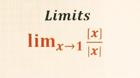 Limit involving greatest Integer Function and Absolute value Function