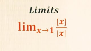 Limit involving greatest Integer Function and Absolute value Function