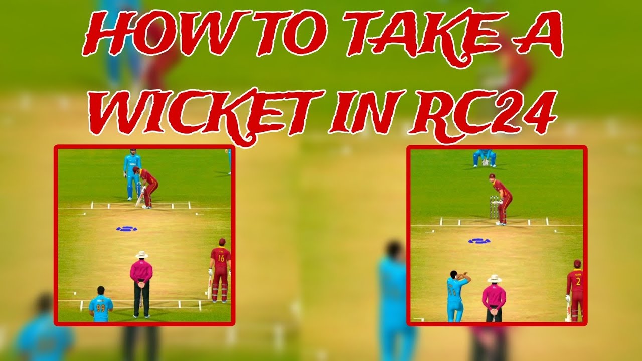 HOW TO TAKE A WICKET IN RC24 😱 REAL CRICKET 24 BOWLING TRICKS AND TIPS ...