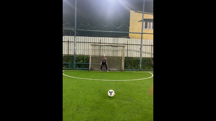 Penalty kick training with the boys