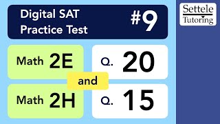 Digital SAT 9, Math Module 2H, Question 15