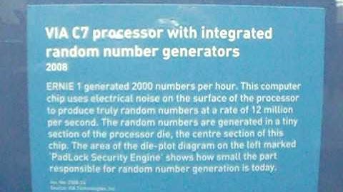 ERNIE 1, VIA C7 processor