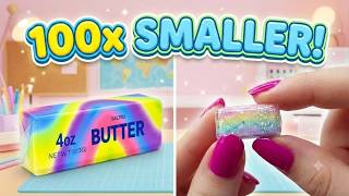 diy world's tiniest gilter rainbow Butter Squishy tutorial
