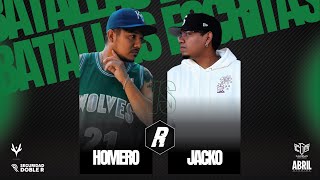 HOMERO VS JACKO | REYNOFE BATALLAS ESCRITAS