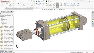 Solidworks tutorial | Design of Hydraulic Cylinder in Solidworks