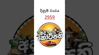 DLB | 2026.04.09 |අද කෝටිපති ලොතරැයි ප්‍රතිඵලය  #dlb #adakotipathi  #ticketmamalk #srilankalottery