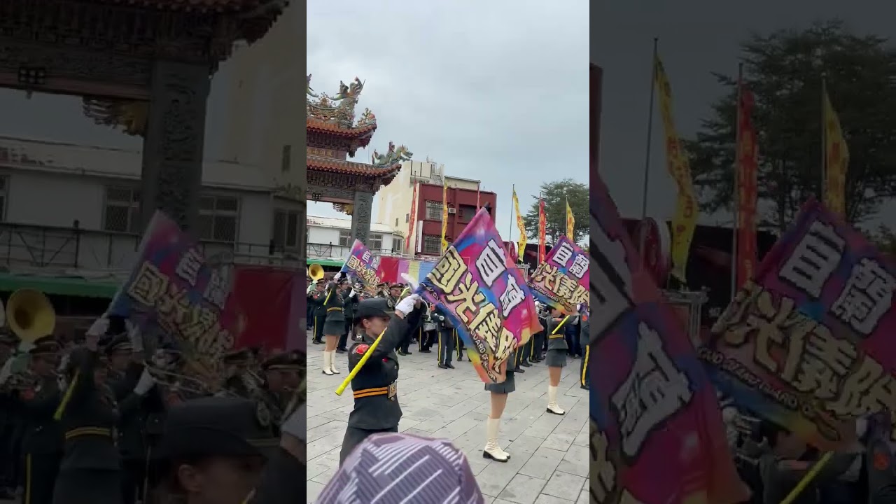 安平廟會樂儀隊表演