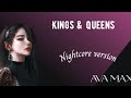 Nightcore  kings  queens lyrics  ava max