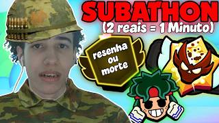 Subathon vai acabar??? Jogando Ranqueado com aleatório dumb - SUBATHON DO NESTON - Dia 20