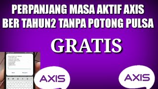 cara perpanjang masa aktif exis-axis