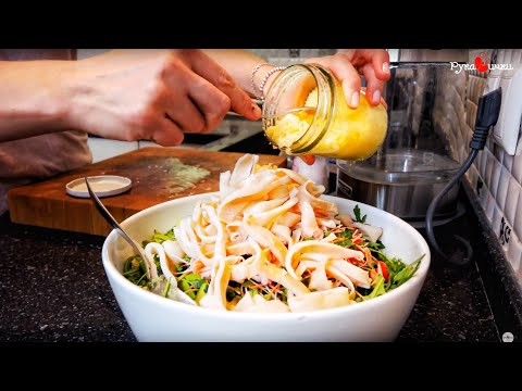SQUID Salad Quick Snack | Healthy Dinner in 10 Minutes | Manif TV