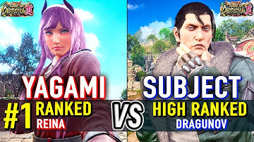 T8 🔥 YAGAMI (#1 Ranked Reina) vs SUBJECT (Dragunov) 🔥 Tekken 8 High Level Gameplay