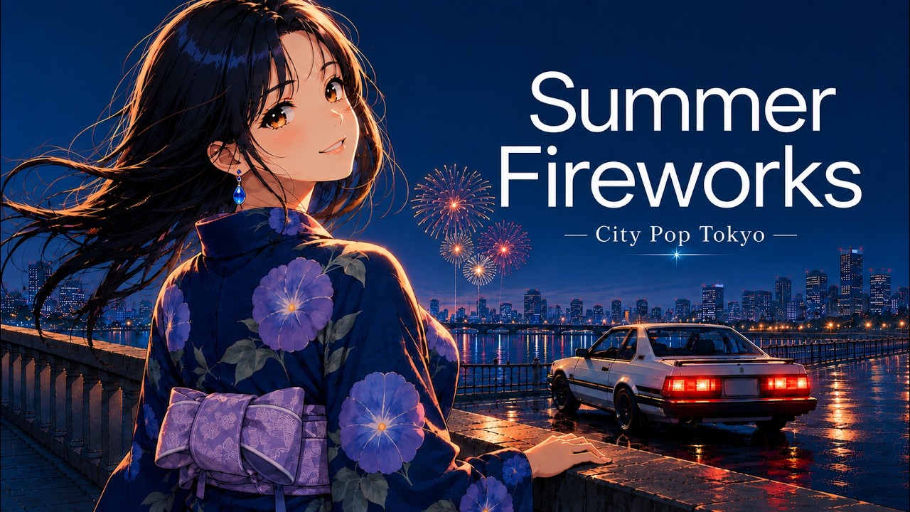 JAPANESE CITY POP🎵】Summer Festival Night｜花火と歩く、懐かしい夏