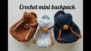 Crochet Mini Backpack With Chain.women's Bag With Backpack 